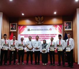 Pemerintah Kalurahan Jetis Hadiri Pengukuhan Kalurahan Binaan Sadar Hukum di Kanwil Kemenkumham DIY