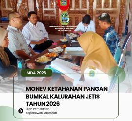Kapanewon Saptosari Laksanakan Monitoring dan Evaluasi Program Ketahanan Pangan BUMKal 2025