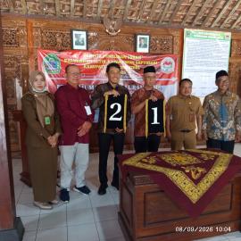 Panitia Pemilihan Lurah Kalurahan Jetis malaksanakan kegiatan  Pengundian Nomor Urut dan Deklarasi 